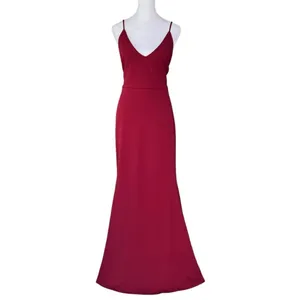 Lulus - Infinite Glory Wine Red Maxi Dress Sz L thumbnail 5