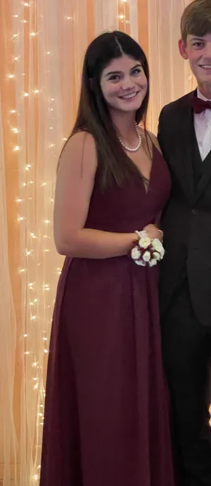 Maroon dress Purple Size M thumbnail 1