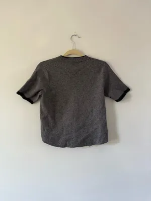 Zara Knit Gray Fine Knit Sweater | Carolyn Bessette Inspired | Quiet Luxury thumbnail 6