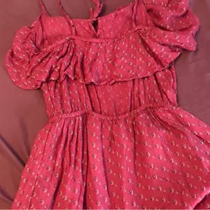 American Eagle OPEN BACK PINK FLORAL DRESS thumbnail 3