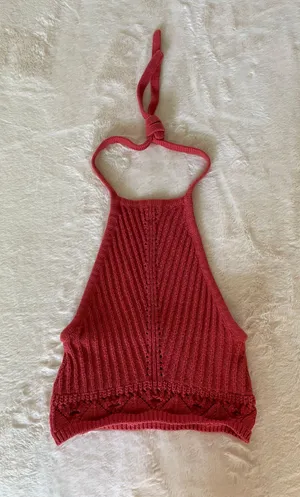 Sky And Sparrow Crochet Halter Top thumbnail 1