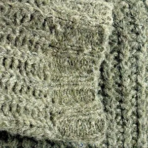 American Eagle Dark Green Chunky Knit Sweater | Small | Cropped Oversized Fit thumbnail 4