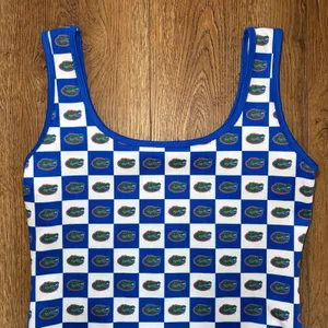 Dyme Lyfe Florida Gators Bodysuit Swimsuit XL Blue White Checkered NCAA Fan Gear thumbnail 5