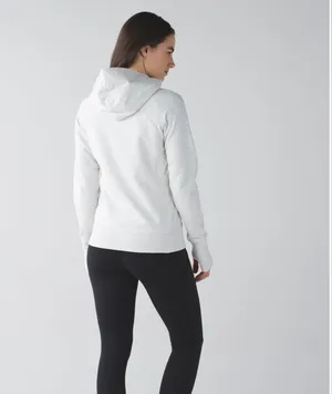 Lululemon Scuba Hoodie Heathered White / Silver thumbnail 5