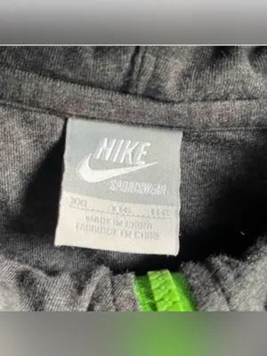 Nike Zip Up Hoodie Sweatshirt Gray and Neon Green XXL thumbnail 3