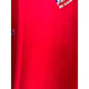 Womens Red Zip Up Hoodie‎ American Flag Embroidered Sweatshirt Jacket thumbnail 9