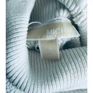 MICHAEL Michael Kors Sweater Waffle Knit Turtle Neck White Women's Small thumbnail 8