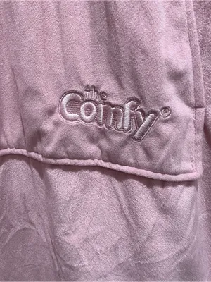 The Comfy Original Pink Oversized Sherpa Lined Hooded Blanket Hoodie One Size thumbnail 4