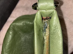 B Makowsky Olive Green Leather Crossbody Silver Hardware With B Hang Tag thumbnail 15