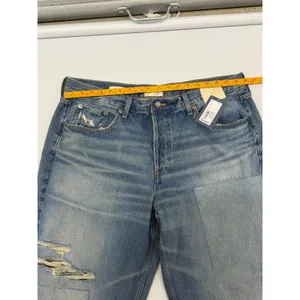 Universal Thread 90s Baggy Jeans size 16 Short Medium Wash Patchwork Distressed thumbnail 6
