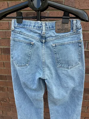 Vintage 90s Wrangler Authentic Jeans Waist Size 29 Mom Altered to Cropped Length thumbnail 7