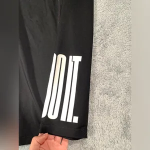 Nike cropped Black Leggings just do it thumbnail 3