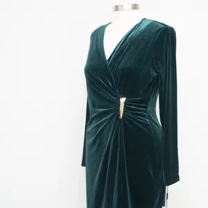 Calvin Klein. Lux Velvet Wrapped Dress‎ thumbnail 9