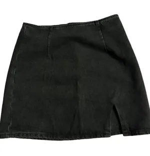 ASOS Black Mini Skirt with Front Slit thumbnail 1