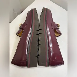 Alex Marie Patent Burgundy Eva Platform Loafers Size 8.5 Academia Preppy thumbnail 12