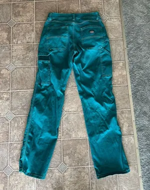 Dickies Turquoise Blue/Green Cargo Utility Pants Size 25R thumbnail 4