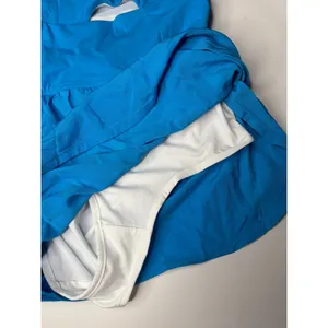 Anrabess Turquoise Sleeveless Athletic Romper Skort One Piece S thumbnail 6