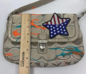COACH Customized Tan Fabric Small Shoulder Bag thumbnail 5