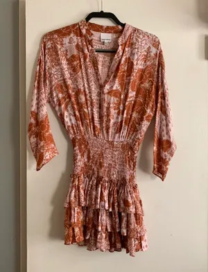 These Three Boutique Smocked Waist Tiered Mini Dress thumbnail 9