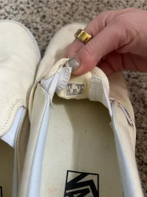 Vans Slip-On Sneakers in Off-White/Cream thumbnail 4