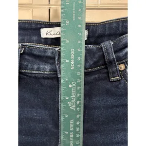 Kancan Denim Dark Wash Skinny Raw Double Hem Denim‎ Jeans Size 28 Mid Rise thumbnail 3
