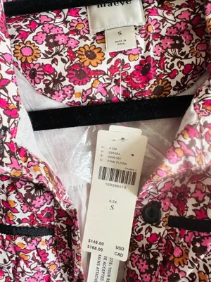 Anthropologie Maeve The Leandra Shirred Yoke Button Front Mini Dress, Size S thumbnail 14