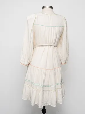 Current Air  - Tiered Mini Dress with Braided Belt thumbnail 15