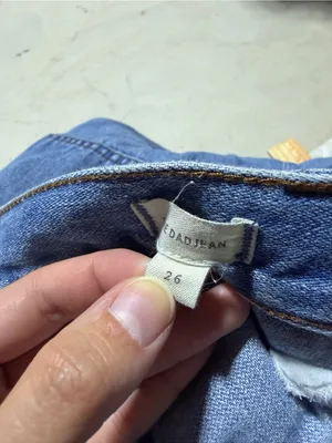 Madewell the dad Jean cutoff Denim Shorts blue 26 thumbnail 7