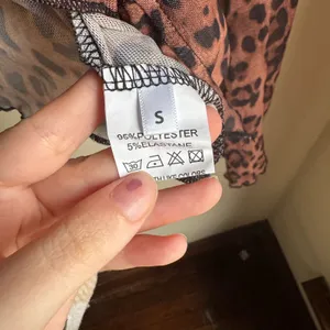 Sheer Ruffle Leopard Blouse thumbnail 3