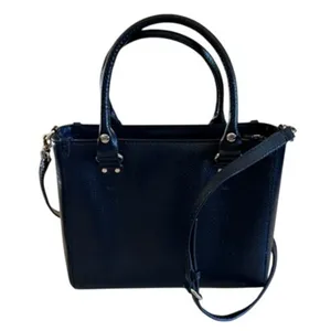 Kate Spade New York Black Pebbled Leather Satchel Crossbody Handbag thumbnail 4