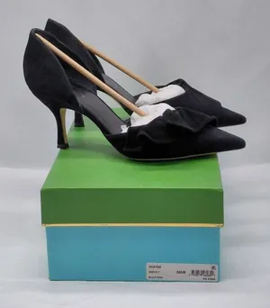 Kate Spade Pumps Size 8.5 Black Suede Coquette Quiet Luxury Heels Wedding Party thumbnail 1
