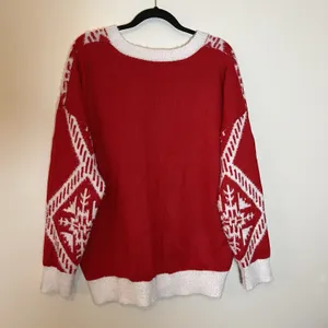 SOFT FUZZY Ugly CHRISTMAS SWEATER Holiday Time Embellished Colorful Sz‎ XL 16-18 thumbnail 3