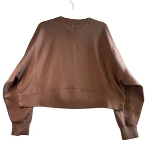 YPB Abercrombie &‎ Fitch Motion Oversized Cropped Sweatshirt Brown XL Athleisure thumbnail 2