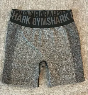 Gymshark Flex Biker Shorts Marled Charcoal Grey thumbnail 1