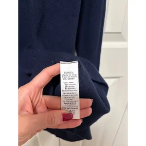 JK Long Sleeve Navy Ribbed Sweater Dress S/XS thumbnail 8