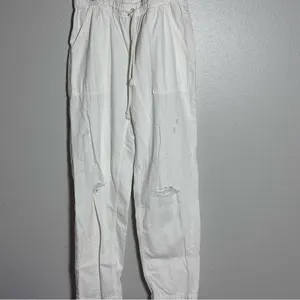 Aerie Women Cargo Ripped Waist Elastic Waist‎ Pants size S thumbnail 2