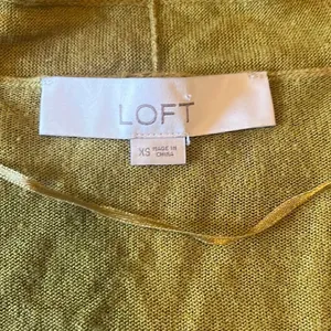 LOFT‎ Womens XS Green Oversized Open Front Pockets Lightweight Tunic Cardigan thumbnail 5