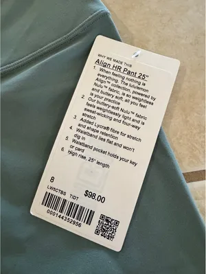 Lululemon Align High Rise 25” Tidal Teal Size 8 NWT thumbnail 4