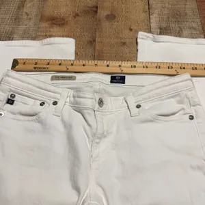 Adriano Goldschmied White Denim The Angelina Bootcut Jeans Sz 28 Boho Festival thumbnail 5
