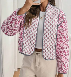 SheIn Frenchy Floral Print Shacket thumbnail 1