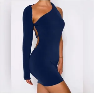 Tiger Mist navy mini dress  thumbnail 2