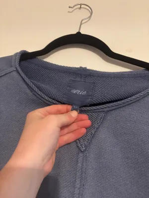 Blue Aerie Cropped Crewneck thumbnail 4