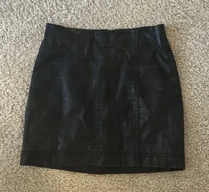 Free People Leather Skirt thumbnail 4