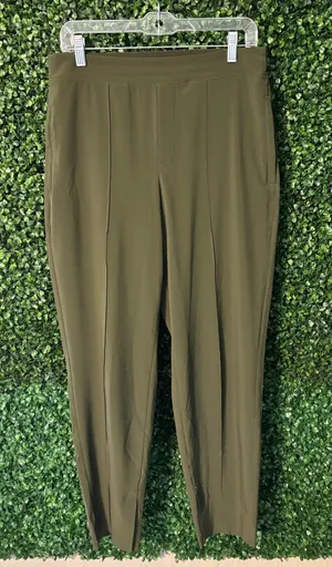 Athleta Olive Green Vienna Slim Pants Sz 8 thumbnail 1