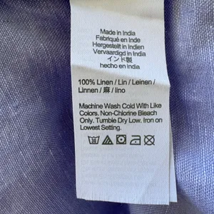 J.Crew Baird McNutt 100% Irish Linen Shirt Dress S Blue Relaxed Casual Preppy thumbnail 9