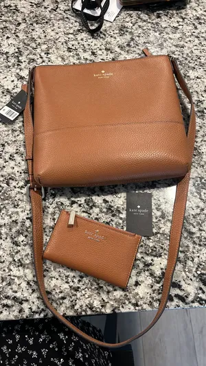 Kate Spade NWT CORA CROSSBODY WARM GINGER AND WALLET SET thumbnail 1