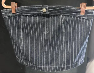 Edikted Strapless denim Top  thumbnail 2