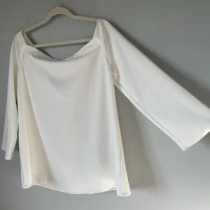 Tuckernuck White Miranda Off The Shoulder Blouse Top 3/4 Sleeve Women's Size XL thumbnail 5