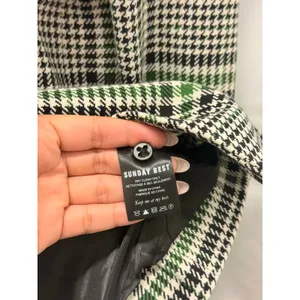 Aritzia Sunday Best Plaid Blazer‎ Jacket Green Business Casual Formal Small thumbnail 4