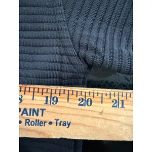 TravisMathew Charter Cruise Black Ribbed Short Sleeve Crop Top 1LE014 Womens M thumbnail 6